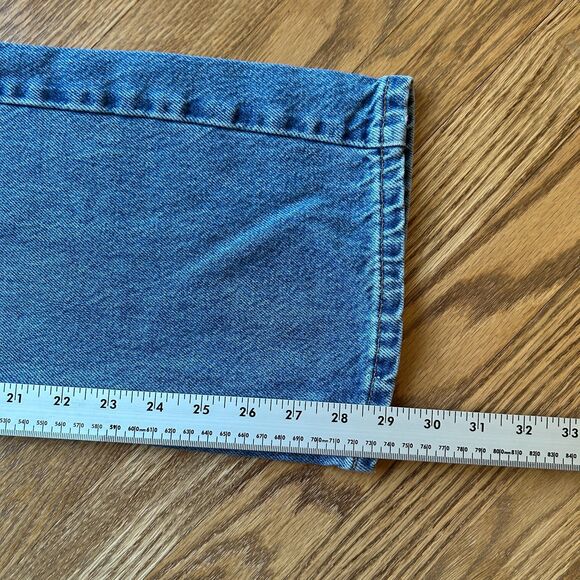 VINTAGE LEVIS 517 BOOT CUT LOW RISE DENIM JEANS SZ 7 JR - Picture 7 of 9
